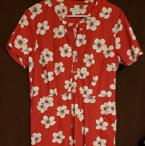 jCrew Floral knee length dress Sz 12